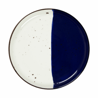 Assiette plate à dessert à bord droit copie - 162061 - 21 cm